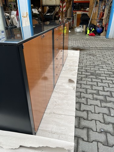 Highboard kirschholz schwarz - kirschholz,