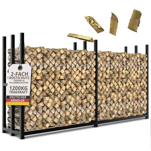 Kaminholzregal außen stahl - kaminholzregal,
